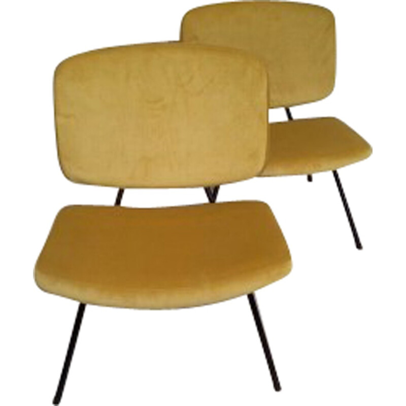 Pair of CM190 low chairs by Pierre Paulin for Thonet - 1960s