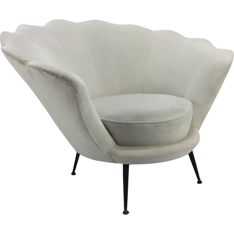 Vintage Italian Armchair in shell- shape - 1960s