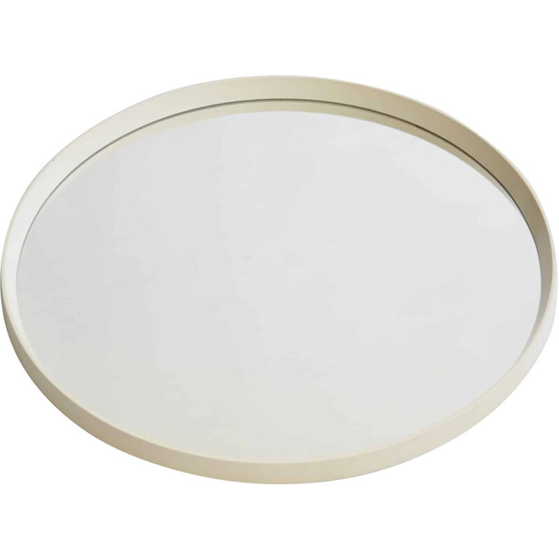 Vintage Swedish lacquered roung miror - 1960s