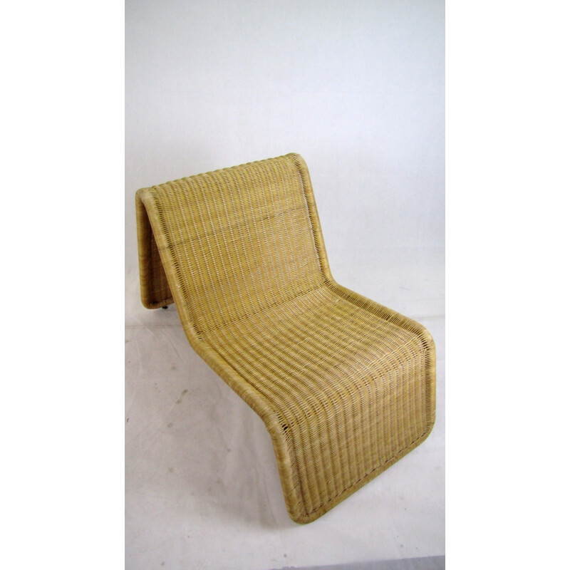Vintage wicker lounge chair by Ikea - 1970s