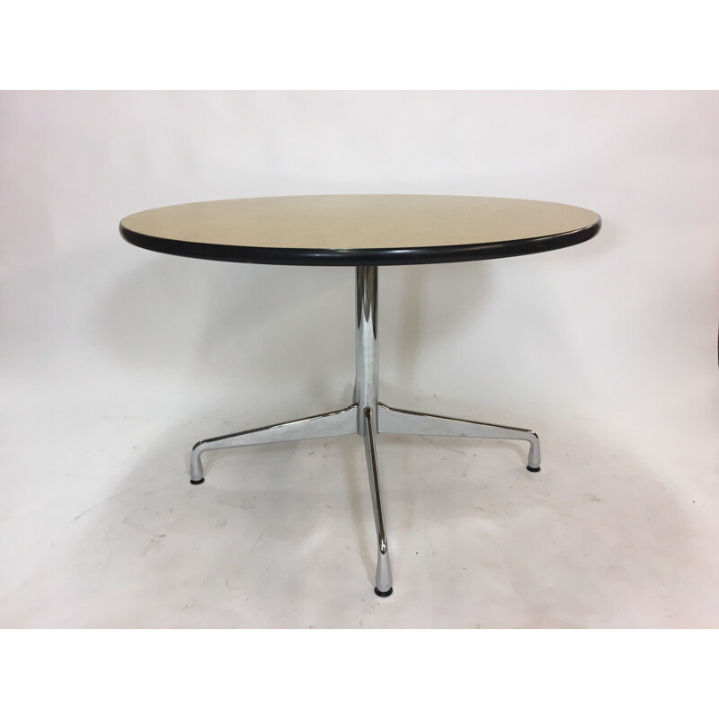 Vintage circular dining table by Charles & Ray Eames for Vitra - 1960s