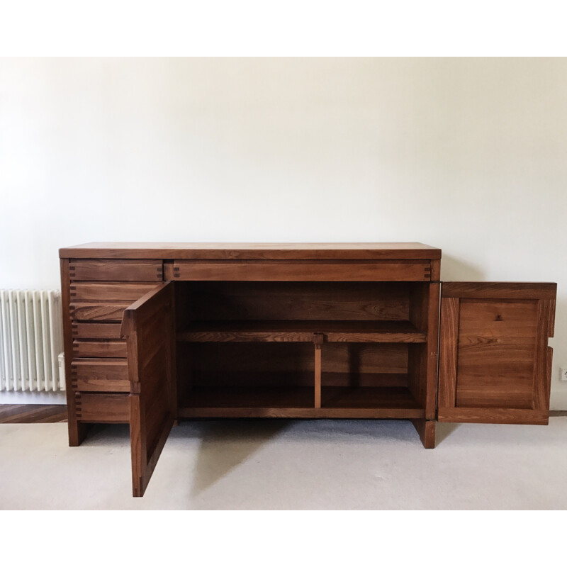 Vintage sideboard "R13" by Pierre Chapo - 1960s