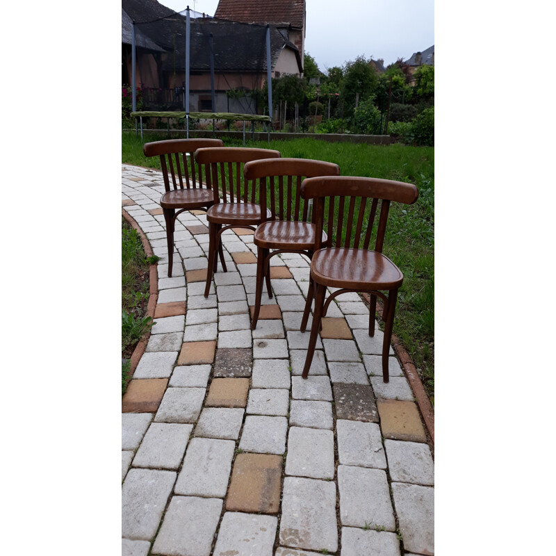 Vintage set of 4 dining chairs - 1960s