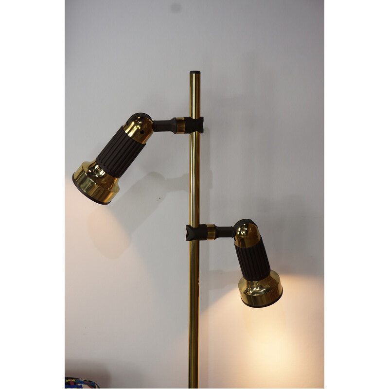 Vintage brass floor lamp by Sische - 1960s