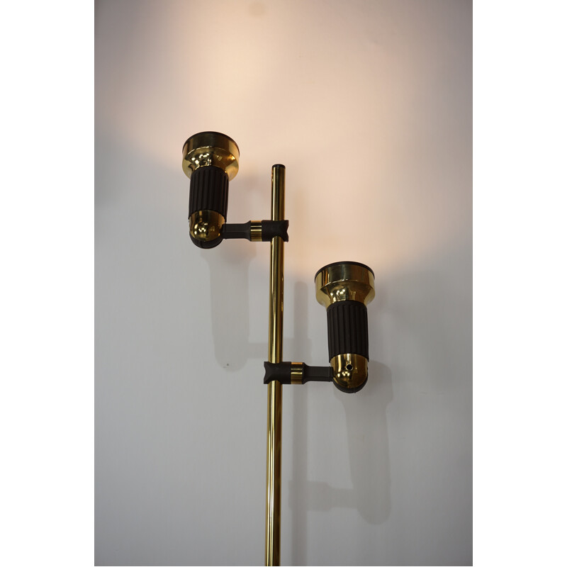 Vintage brass floor lamp by Sische - 1960s