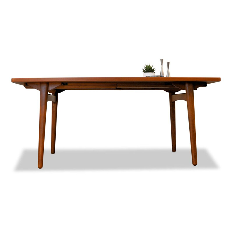 Vintage Chr. L. Larsen & Son teakoak dining table - 1950s