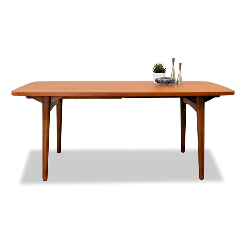 Vintage Chr. L. Larsen & Son teakoak dining table - 1950s