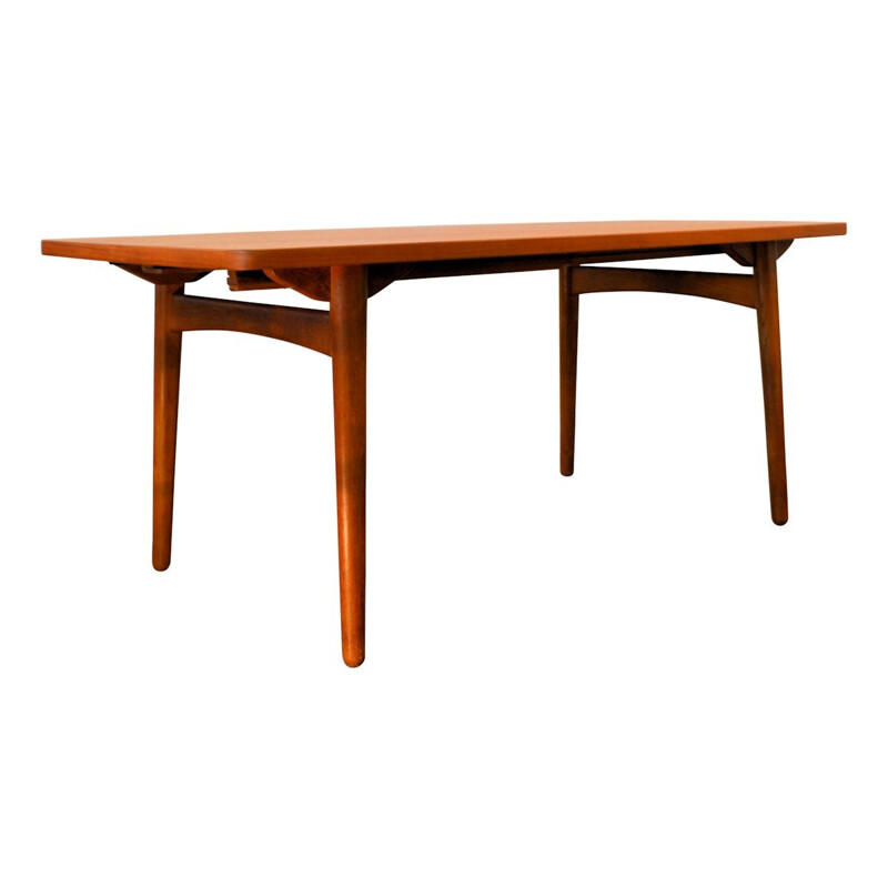 Vintage Chr. L. Larsen & Son teakoak dining table - 1950s