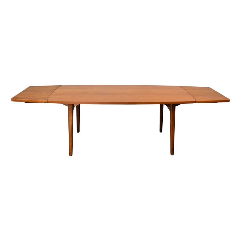 Vintage Chr. L. Larsen & Son teakoak dining table - 1950s