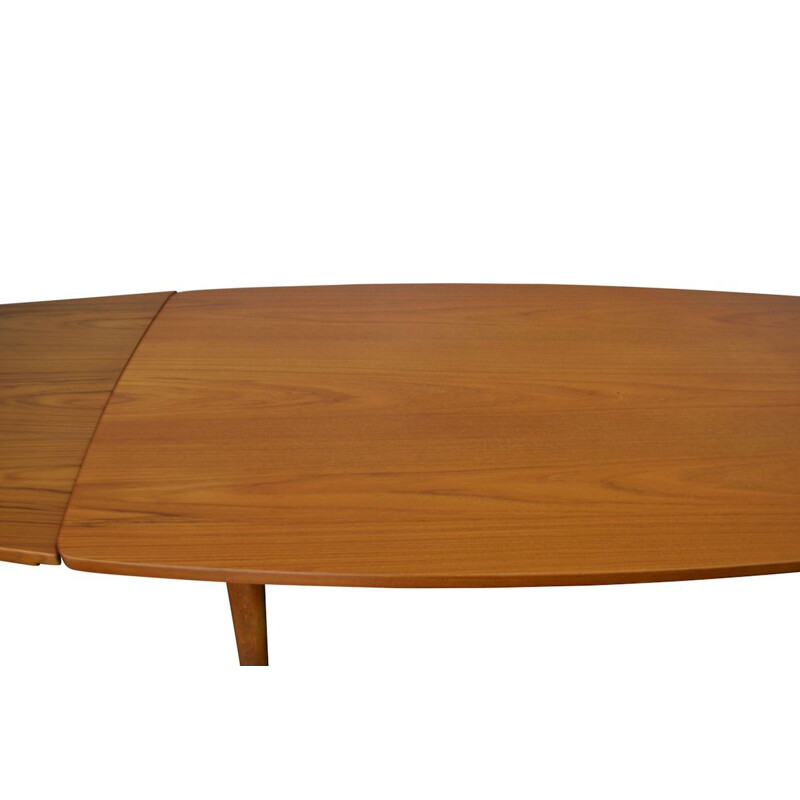 Vintage Chr. L. Larsen & Son teakoak dining table - 1950s