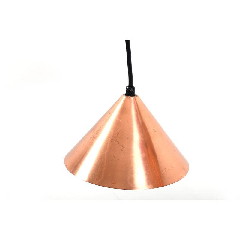 Set of 2 Vintage Danish Twin Lamp in Copper - 1960s