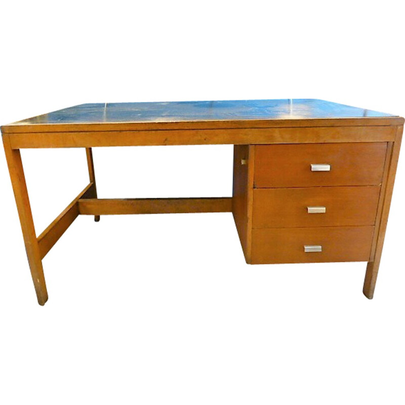 Vintage engeneering desk in wood - 1950s