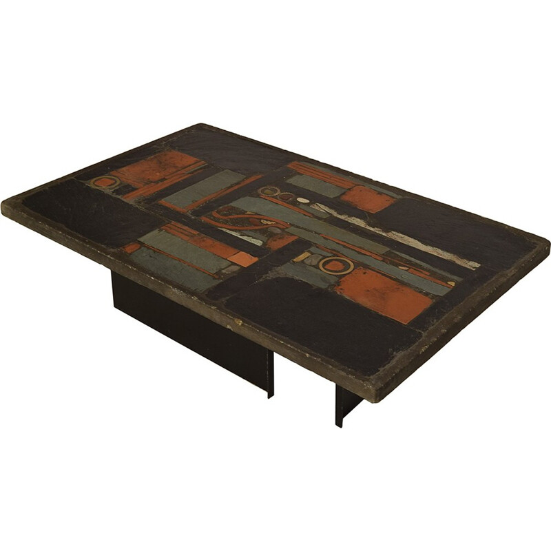 Brutalist Coffee Table by Paul Kingma - 1978