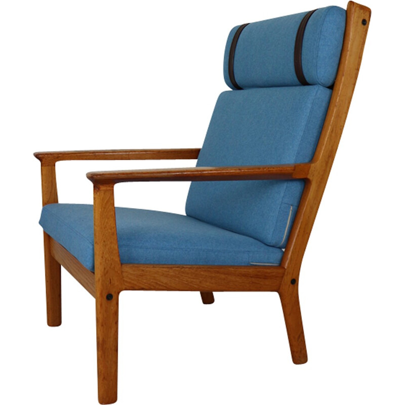 Vintage GE-265 High Back Lounge Chair by Hans Wegner - 1970s