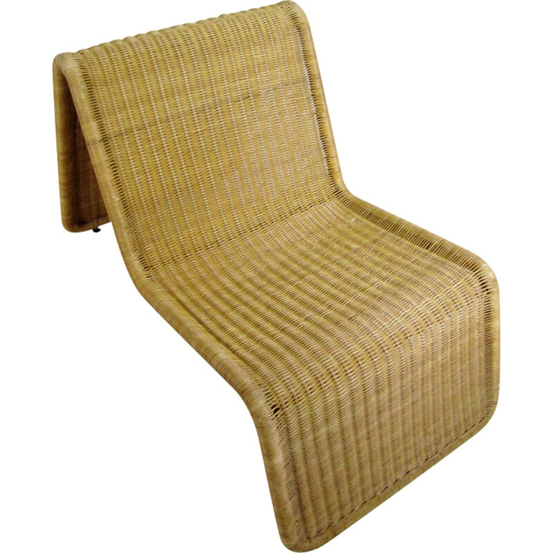 Vintage wicker lounge chair by Ikea - 1970s