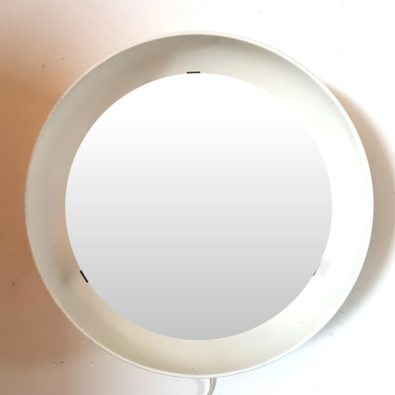 Vintage back lit mirror by Poul Henningsen for Louis Poulsen - 1960s