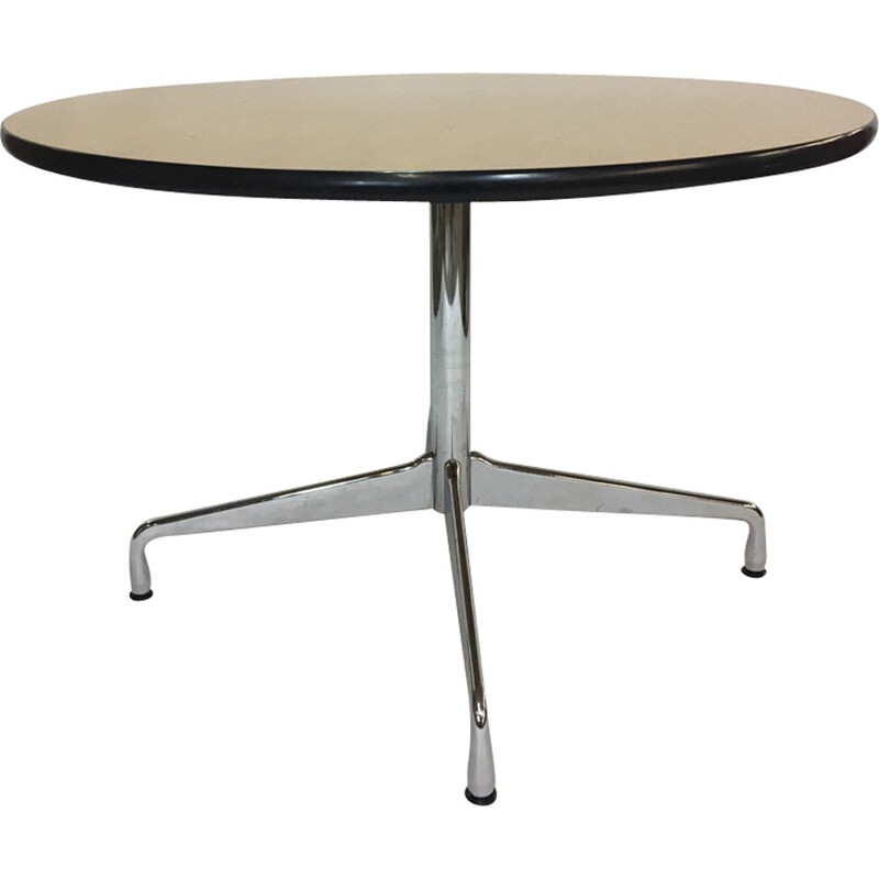 Vintage circular dining table by Charles & Ray Eames for Vitra - 1960s