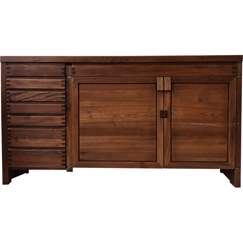 Vintage sideboard "R13" by Pierre Chapo - 1960s