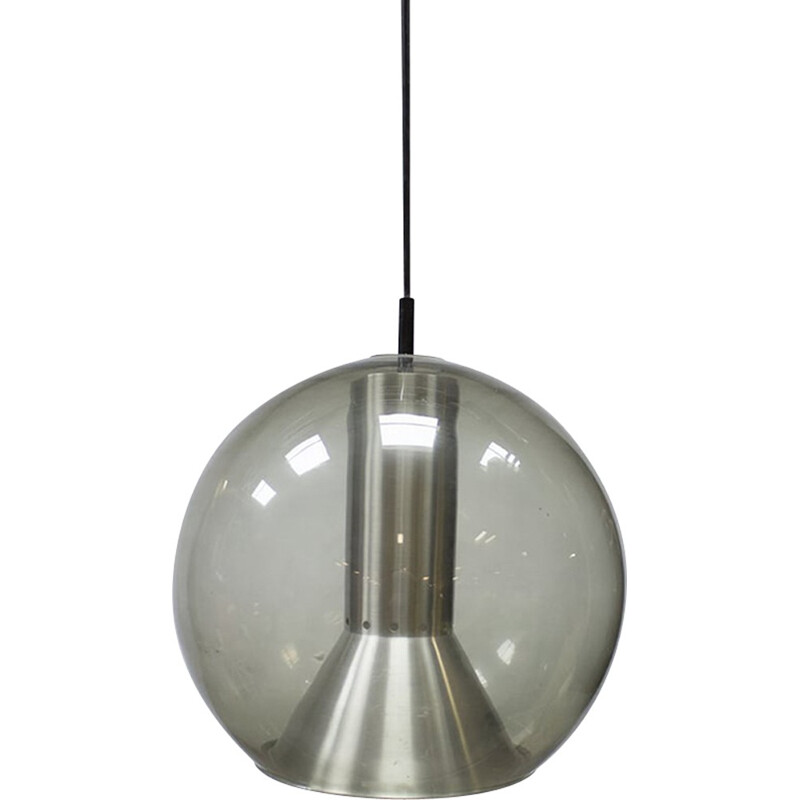 Large globe pendant lamp by Frank Ligtelijn Raak - 1970s