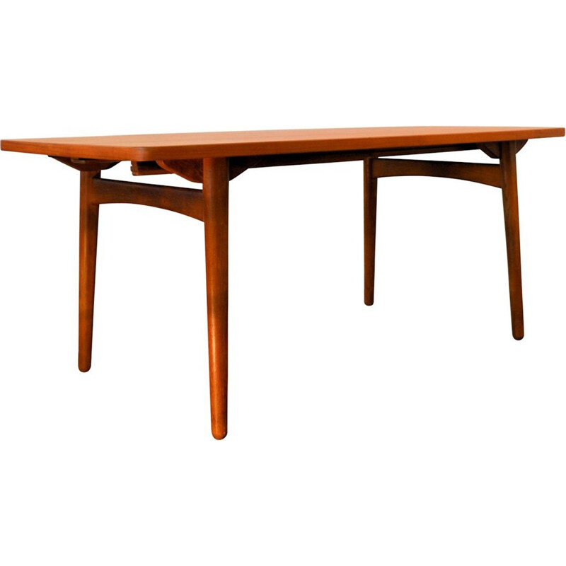 Vintage Chr. L. Larsen & Son teakoak dining table - 1950s