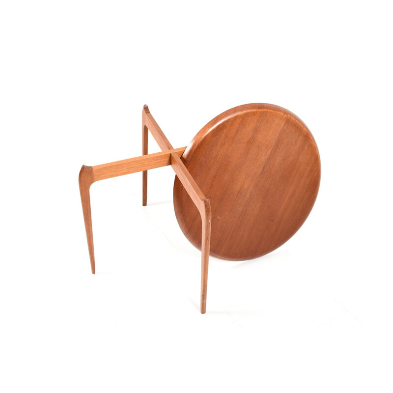 Vintage teak top table by Svend Aage Willumsen and Engholm for Fritz Hansen, Denmark, 1950