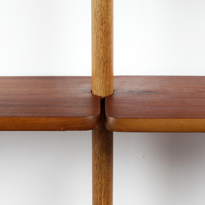 Vintage teak and oak shelves by William Watting Shelves for A. Mikael Laursen, Denmark - 1950s