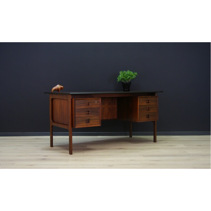 Vintage rosewood desk by Arne Vodder - 1960s