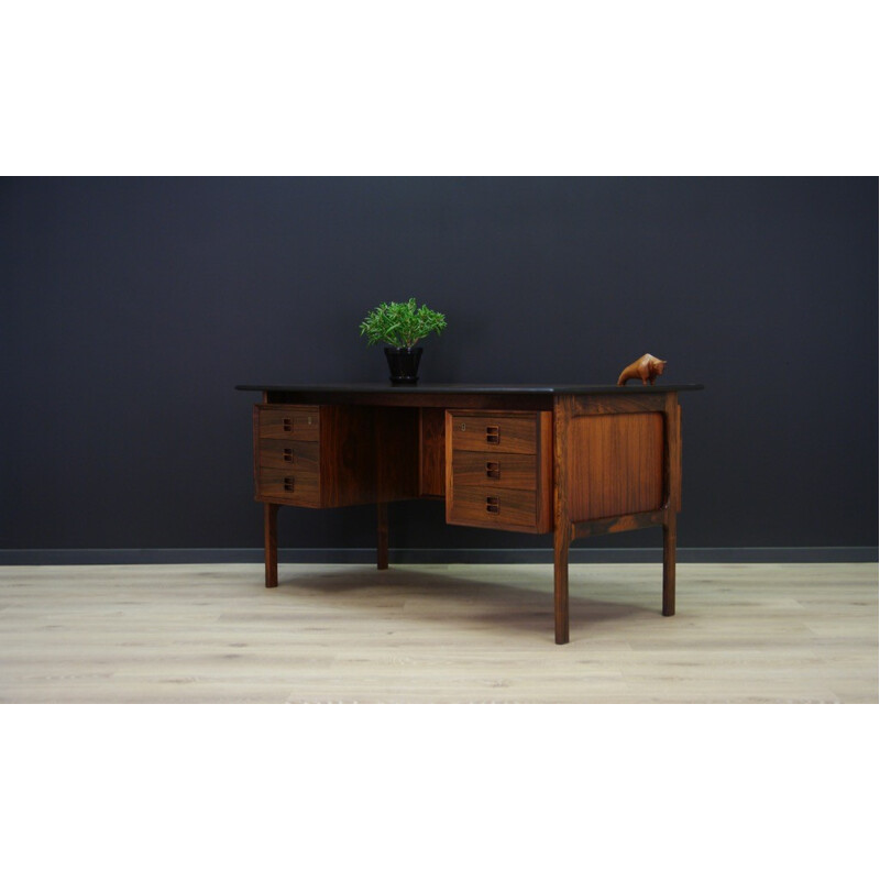 Vintage rosewood desk by Arne Vodder - 1960s