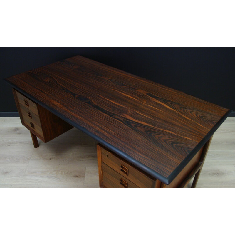 Vintage rosewood desk by Arne Vodder - 1960s