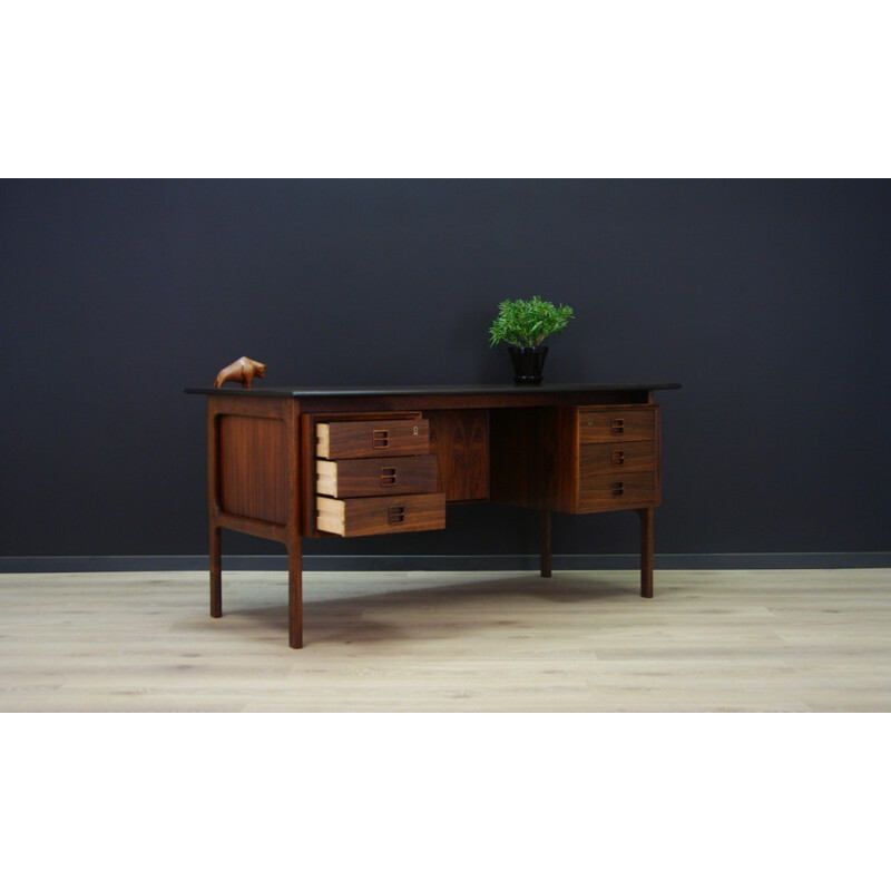 Vintage rosewood desk by Arne Vodder - 1960s