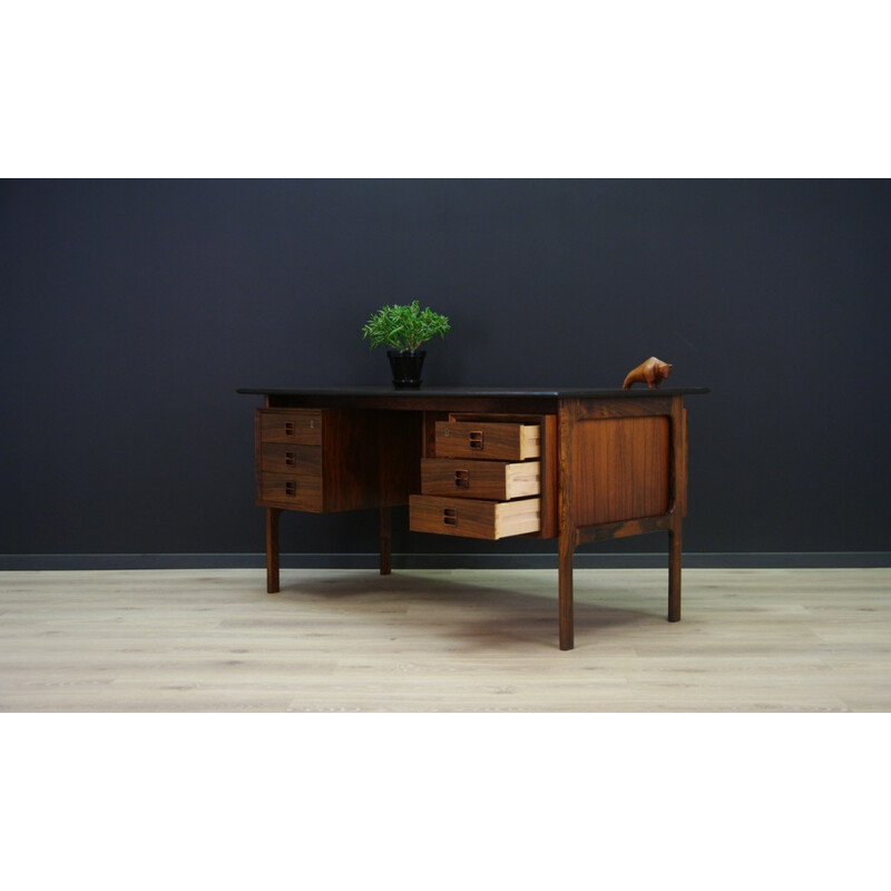 Vintage rosewood desk by Arne Vodder - 1960s