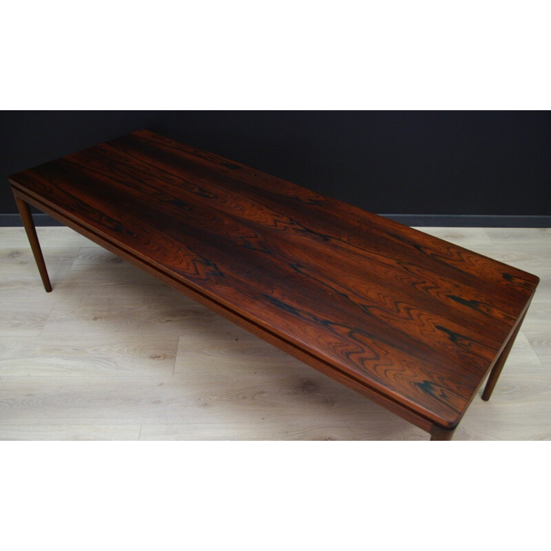Table basse vintage en palissandre par Johannes Andersen - 1960