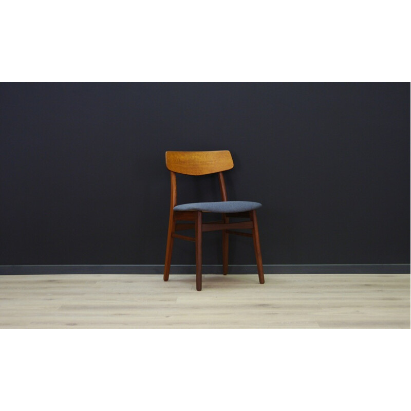 Set of 4 vintage Danish chairs in teak - 1960s