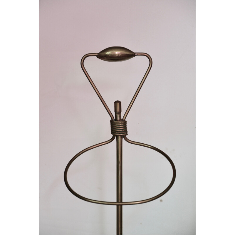 Vintage umbrella stand in brass by Mathieu Mategot - 1950s