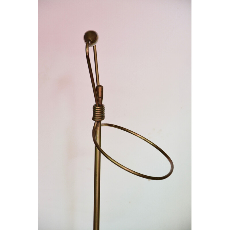 Vintage umbrella stand in brass by Mathieu Mategot - 1950s