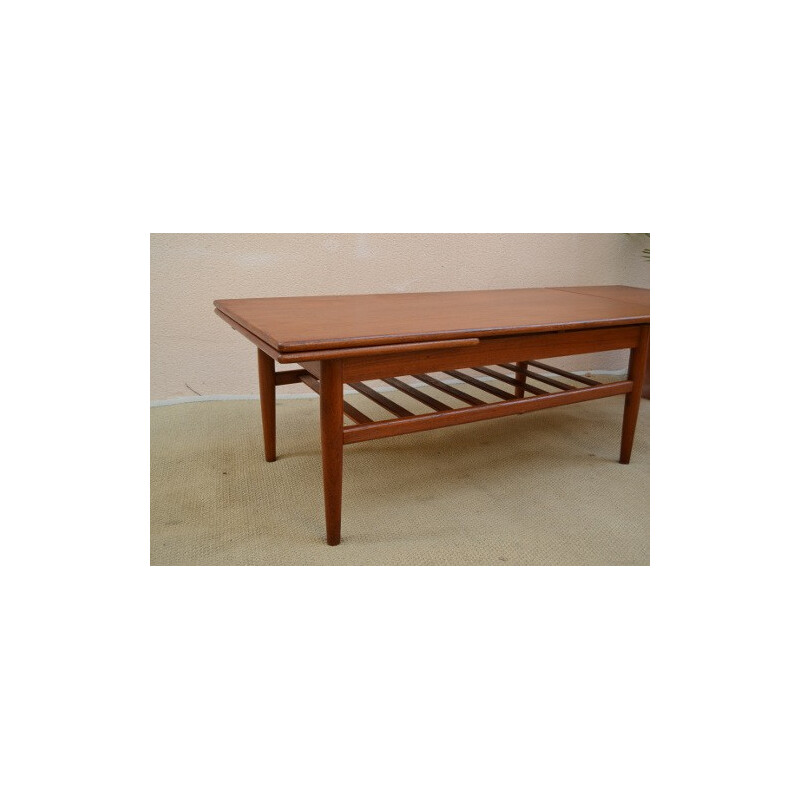 Scandinavian coffee table in teak - 1970s