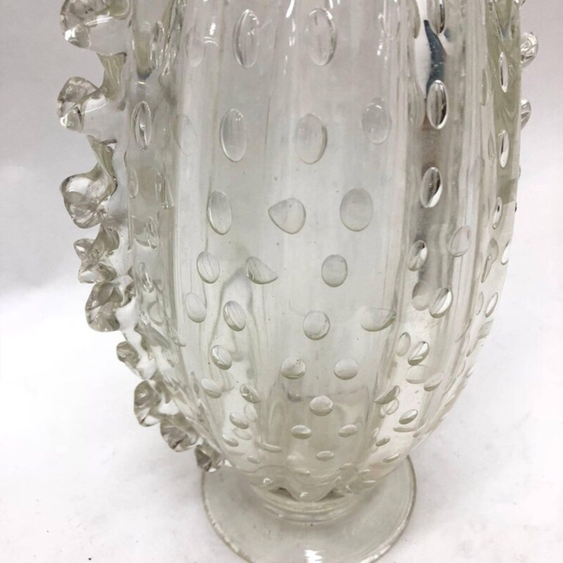 Vase vintage en verre de Murano par Barovier - 1960