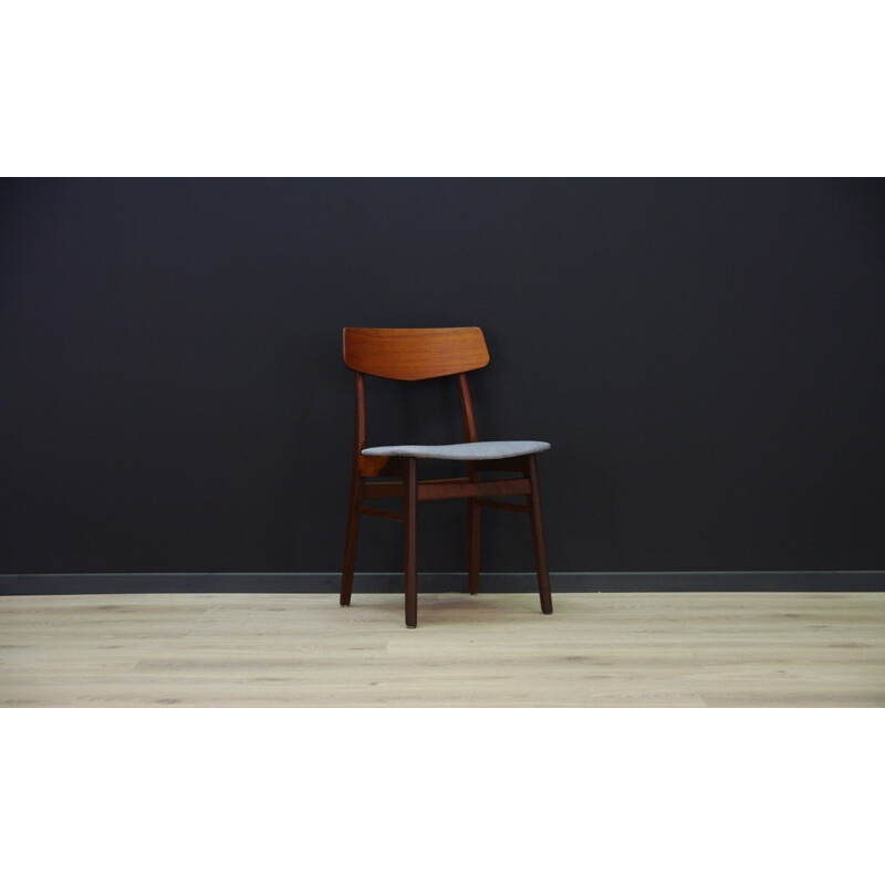 Set of 6 vintage Danish chairs in teak - 1960s