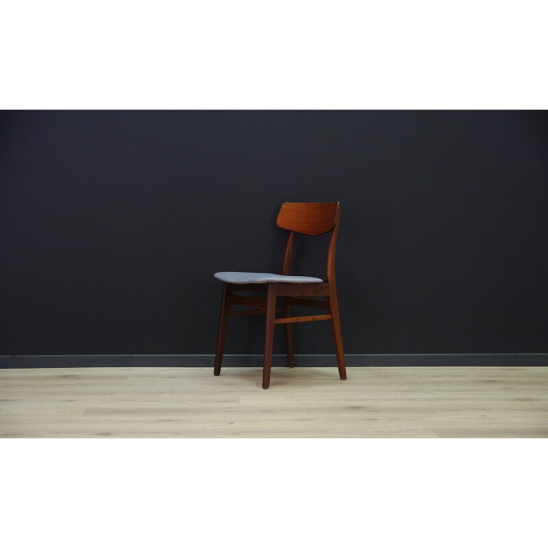 Suite de 6 chaises danoises vintage en teck - 1960