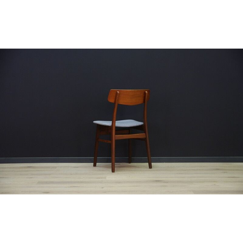 Suite de 6 chaises danoises vintage en teck - 1960