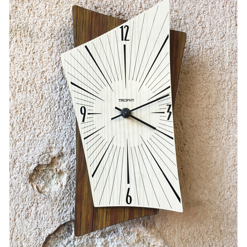Vintage French wall clock - 1950s