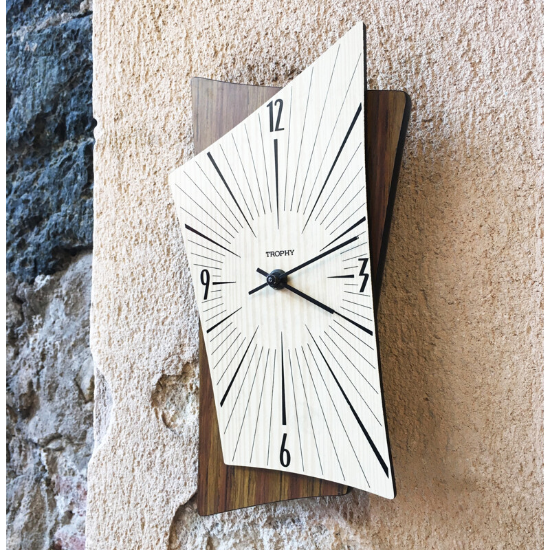 Vintage French wall clock - 1950s