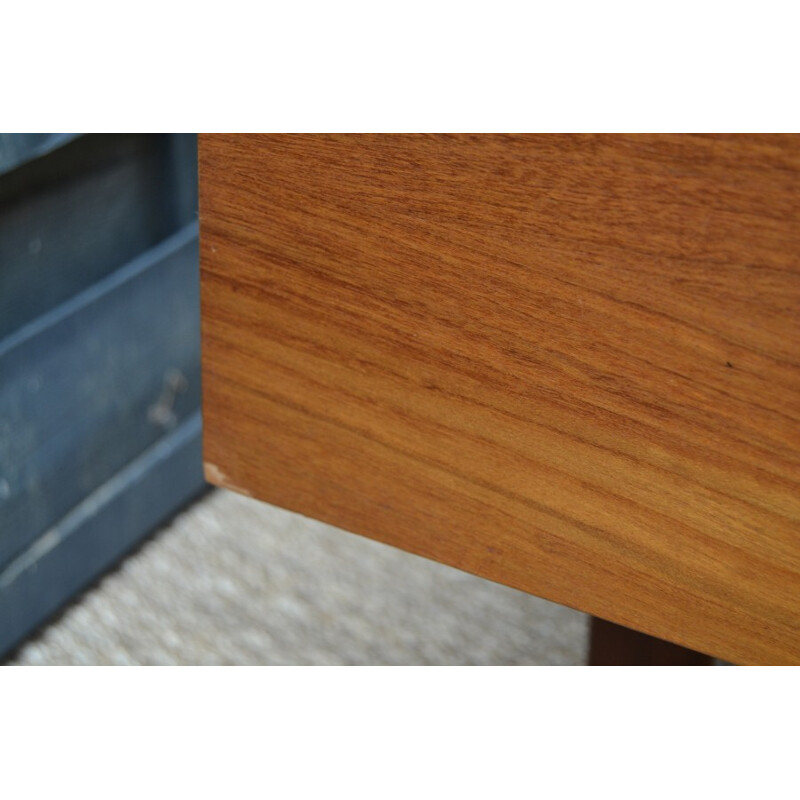 Vintage teak desk by Gunther Hoffstead for Uniflex - 1960s