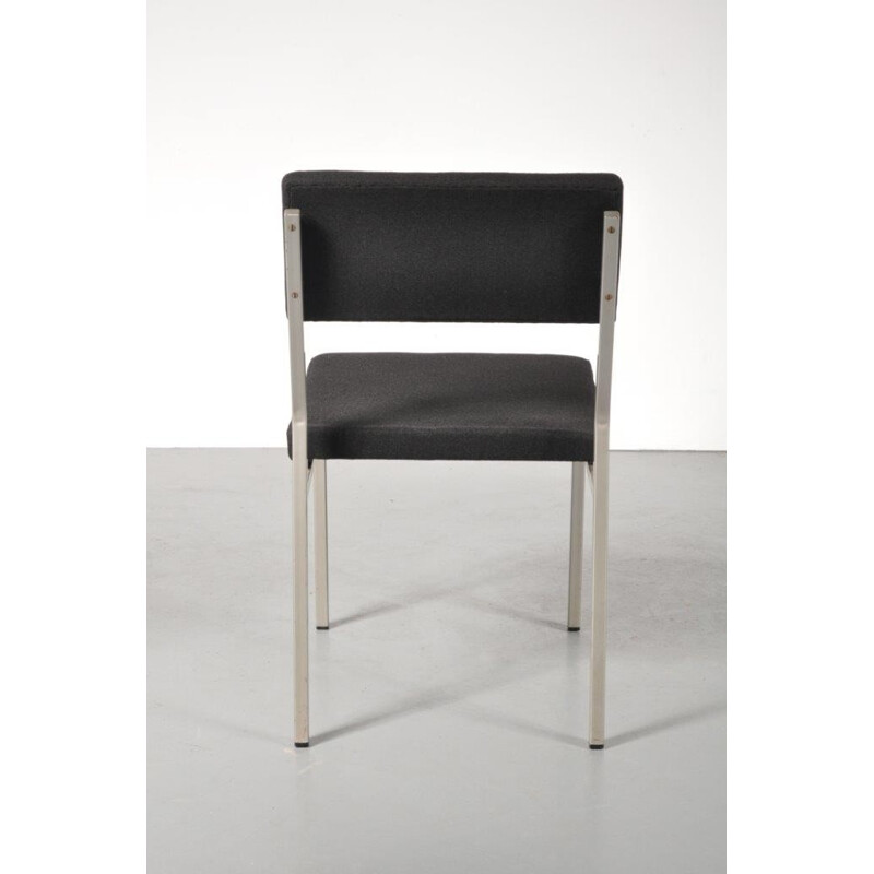 Suite de 4 Chaises à repas minimalistes hollandaises - 1960