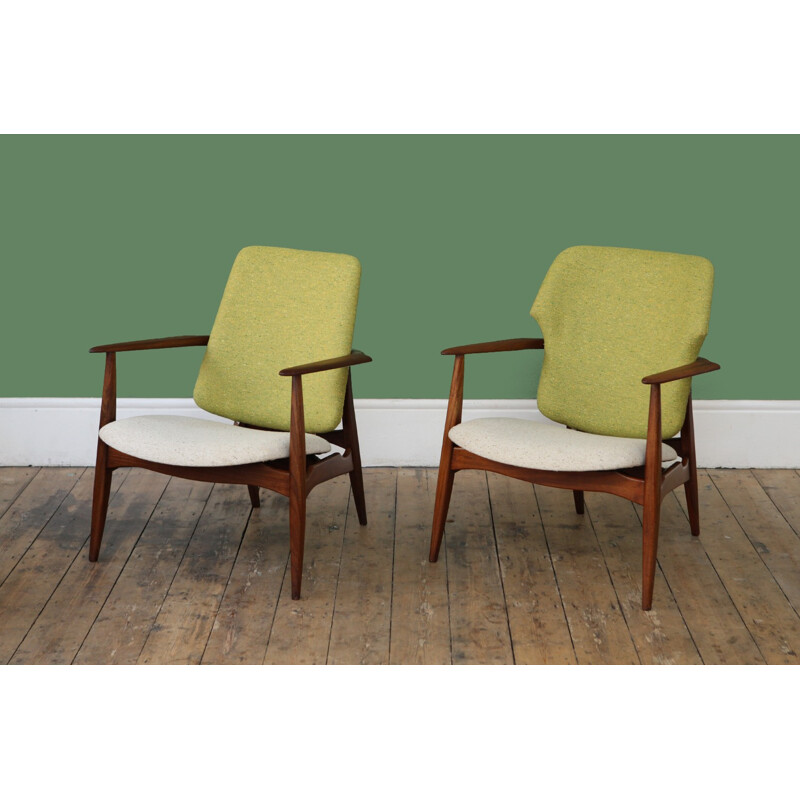 Pair of vintage Armchairs by Louis van Teeffelen - 1960s