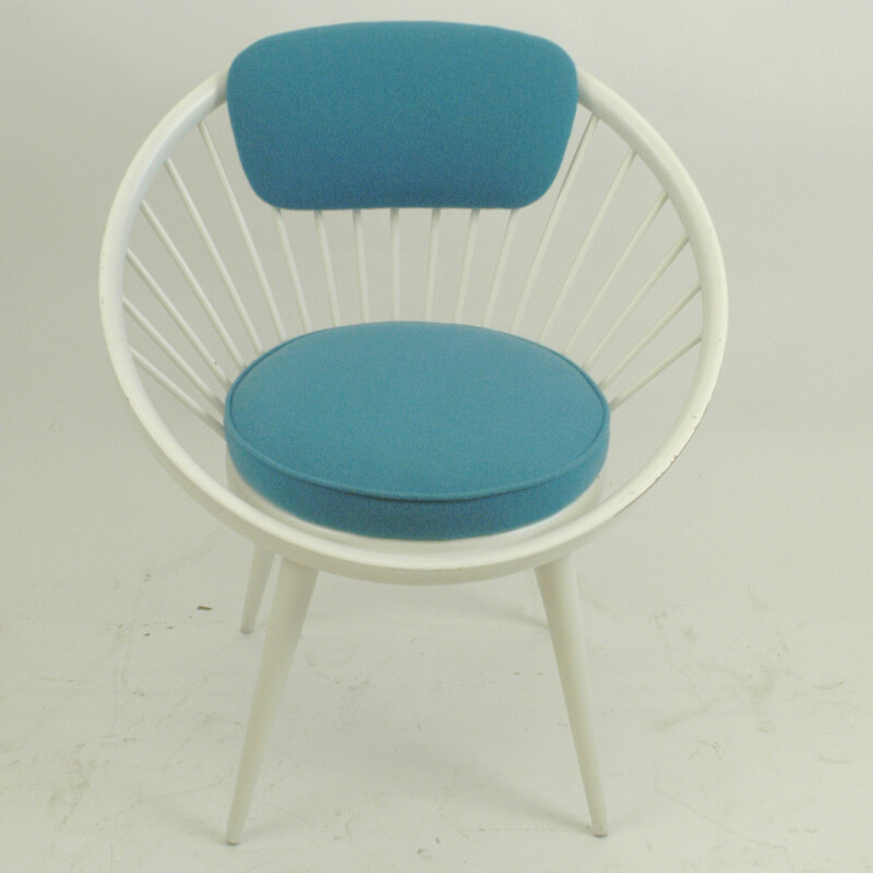 Vintage Circle Lounge Chair by Yngve Ekstrom - 1960s