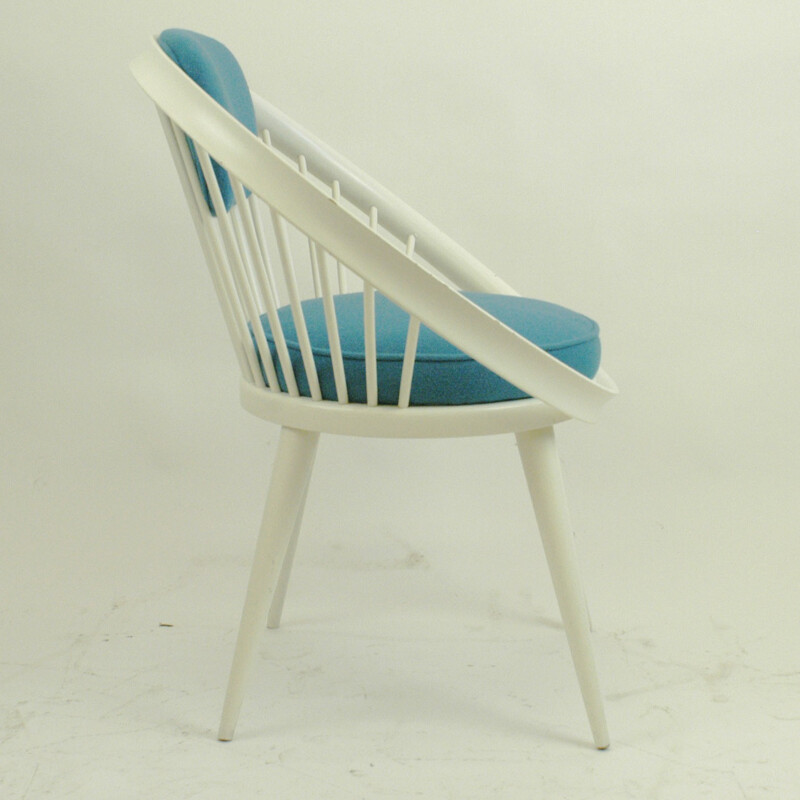 Vintage Circle Lounge Chair by Yngve Ekstrom - 1960s