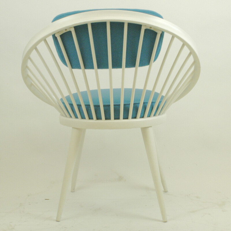 Vintage Circle Lounge Chair by Yngve Ekstrom - 1960s