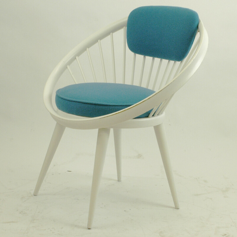 Vintage Circle Lounge Chair by Yngve Ekstrom - 1960s