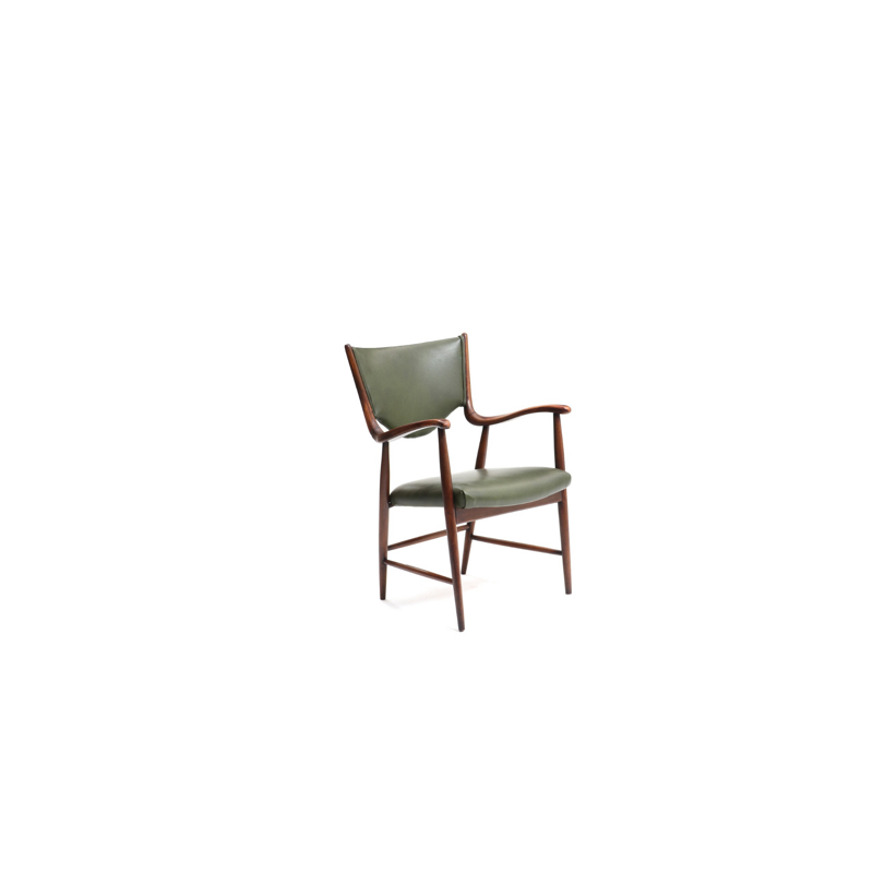 Vintage Danish dining chair in stained beech - 1940s